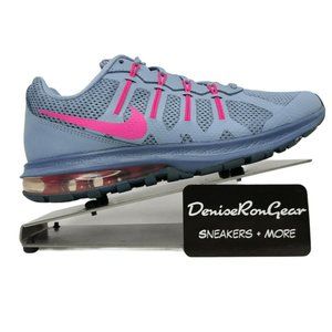 Nike Womens Gray Pink Lace Up Running Shoes Sz 7.5